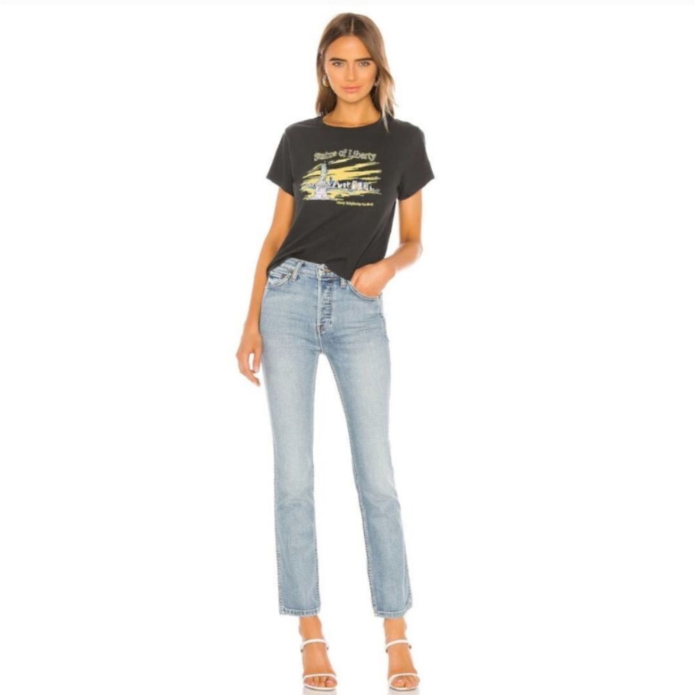 RE/DONE Double Needle Long Comfort Stretch Jean || HAZEY INDIGO